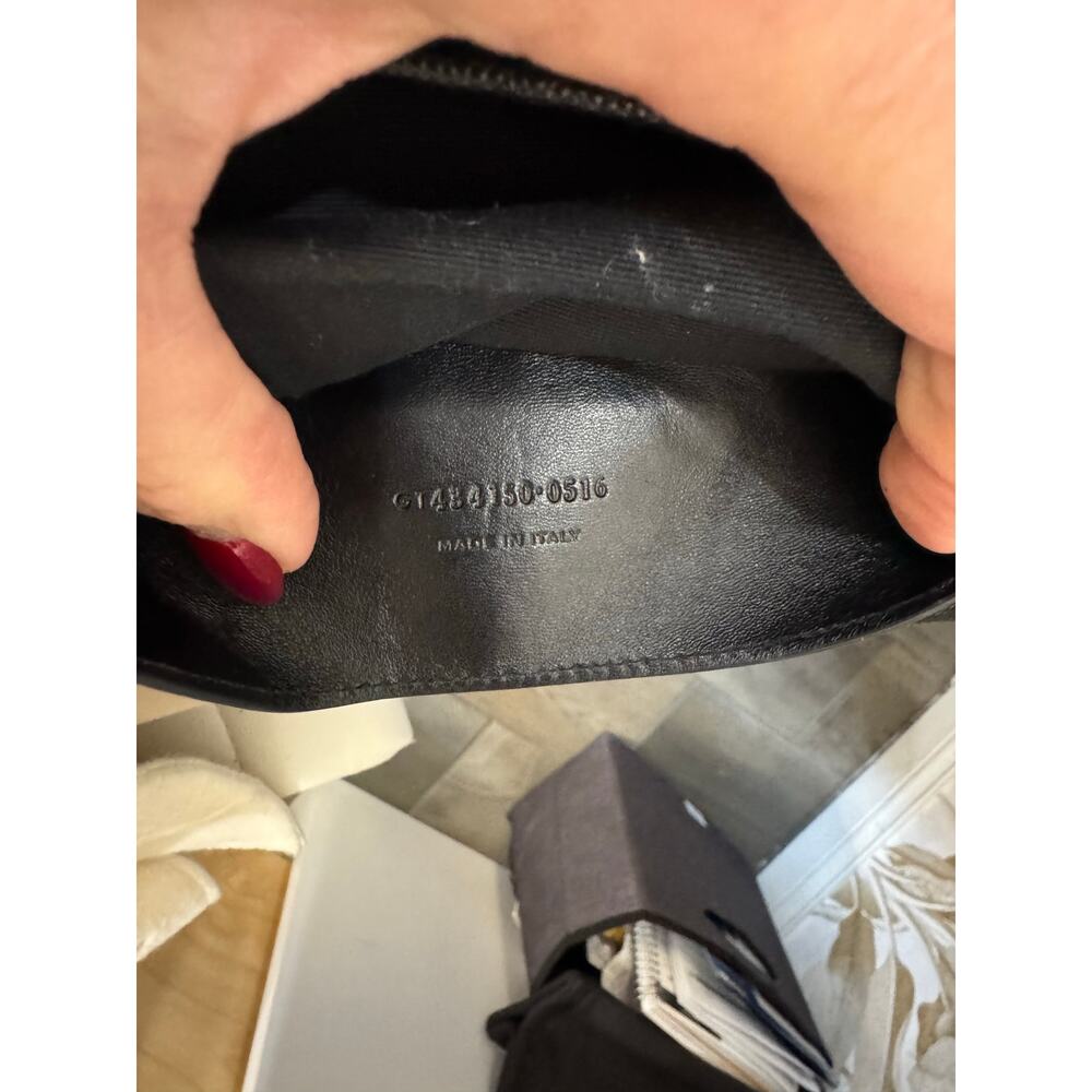 Yves Saint Laurent West Hollywood Flap Clutch Black Leather - Picture 9 of 9